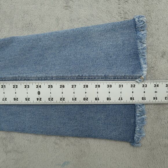 Harper Heritage Jeans Womens Size 27 High-Rise Flare Denim 33" Inseam Distressed - Picture 5 of 16